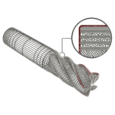 FLATCOAT DIA multilayer diamond coating cross-section — alternating nano- and micro-crystal layers